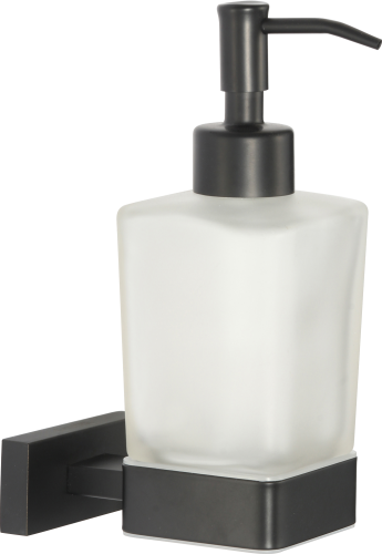88027-C Дозатор жидкого мыла настенный (ЧЕРНЫЙ) GANZER  (20/1шт)