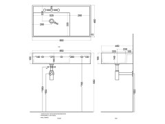 Раковина накладная / подвесная CIELO PLINIO PNLA85 NI