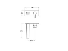 Внешняя часть смесителя для раковины CRISTINA DIARIO DI95651
