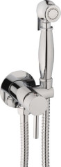Emmevi, комплект гигиенического душа со смесителем для горячей и холодной воды (руч. душ C02452), цвет хром