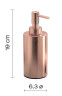 Gedy Elettra, настольный дозатор с пластиковой помпой, цвет медь