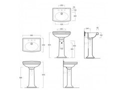 Раковина подвесная SIMAS LONDRA LO 914 bia 1 hole