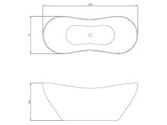 Ванна отдельностоящая RELAX DESIGN VOLO LX01 opac