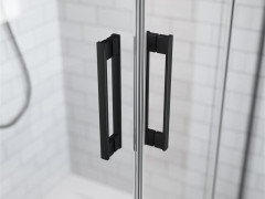 Полукруглая душевая кабина RADAWAY IDEA PDD Black 90