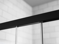 Полукруглая душевая кабина RADAWAY IDEA PDD Black 90