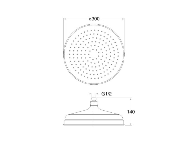 Верхний душ CRISTINA SANDWICH PD02751