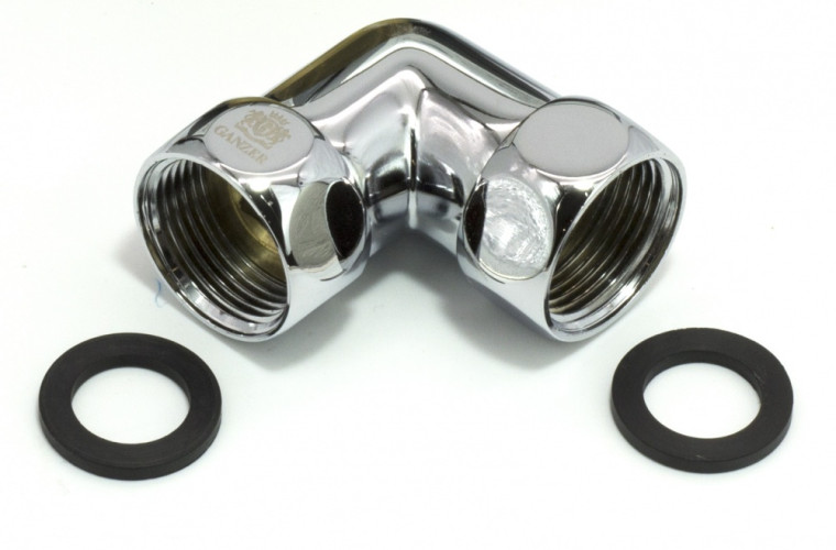 ПС Соединение угловое  1"г. х 3/4 г.  GANZER (20/1пар)