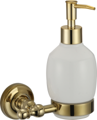 31021-E Дозатор жидкого мыла наст. (ЗОЛОТО) GANZER  (20/1шт)