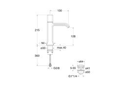 Смеситель для раковины CRISTINA ITALY IT22051