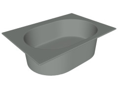 Раковина встраиваемая CIELO ELLE  EKLAOSF BR