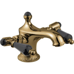 Emmevi The One Atena, смеситель для раковины. Черные кристаллы Swarovski, цвет бронза