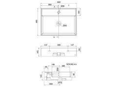 Раковина накладная/ подвесная Scarabeo TEOREMA 2.0 5105/RENR