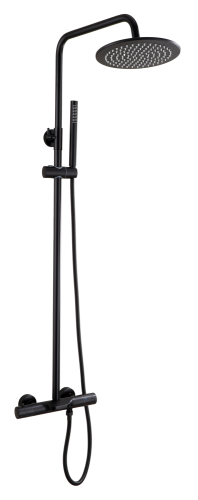 33070-C Душевая система с термостатом (ЧЕРНЫЙ) HansenPRO (5/1шт)