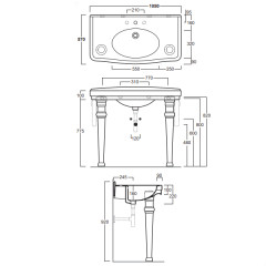 Раковина подвесная SIMAS LONDRA LO 934 bia
