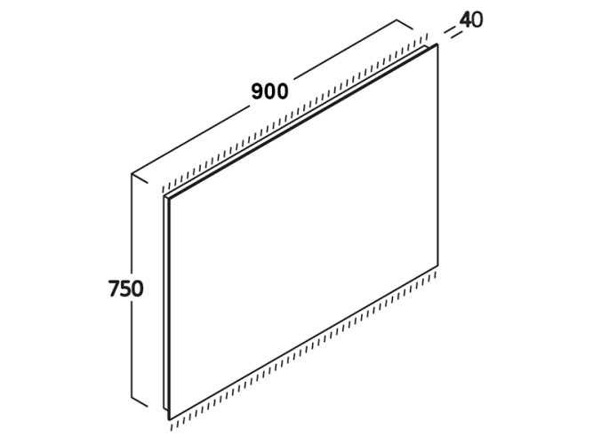 Зеркало с подсветкой BERLONI BAGNO Зеркала и светильники FQL 0900 M L