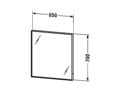 Зеркало с подсветкой DURAVIT L-CUBE LC7380