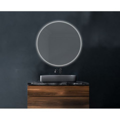 Xpertials Siro, круглое зеркало Led 100 см: датчик подсветки с диммером