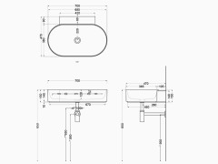 Раковина подвесная CIELO MARE MRLS70SF OL