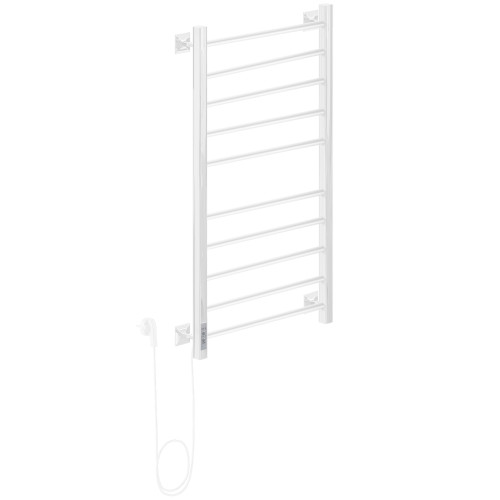 Полотенцесушитель Электрич.кабельный Ника STEP-3 100/50 RAL9016 белый матовый левый тэн