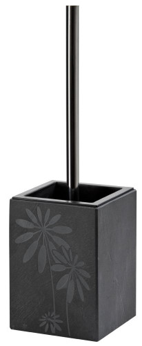 Batex Jura, напольный ерш с рисунком из природного шифера, цвет хром - антрацит