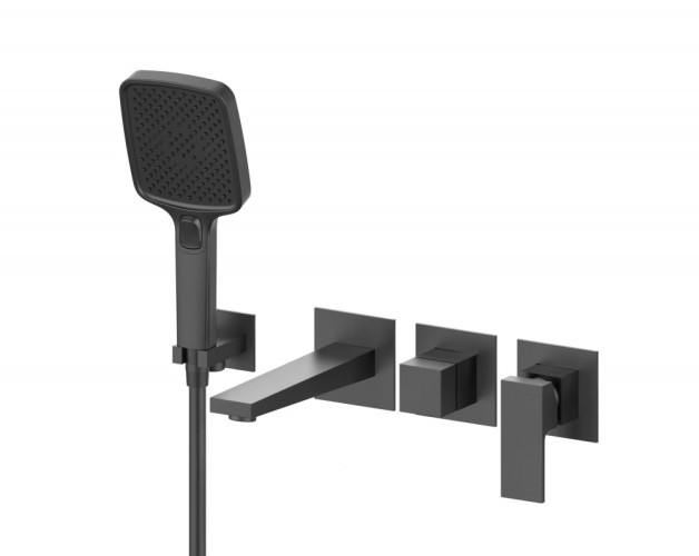 393536-G Встроенный смес для ванны  (ГРАФИТ) ViEiR  (8/1шт)