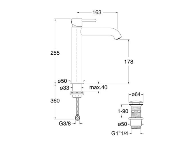 Cмеситель для раковины CRISTINA IX IX22728