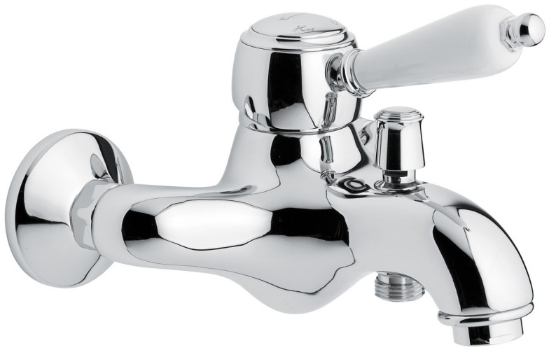 Emmevi Laguna, однорычажный смеситель для ванны (излив 17 см), без набора для душа, цвет хром