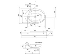 Раковина накладная/  подвесная Scarabeo LAVABI D ARREDO  2011
