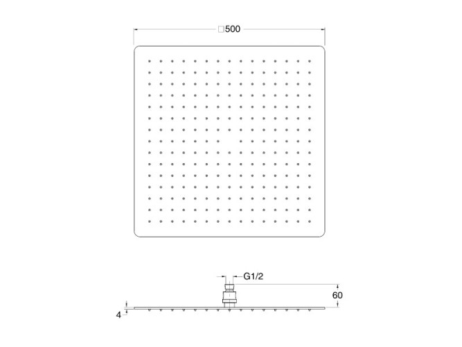 Верхний душ CRISTINA SANDWICH PD00751