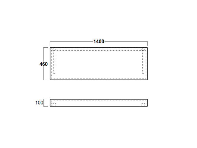 Столешница под раковину SIMAS VIGNONI VIM 2