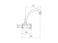 Кран для раковины MAMOLI ALFA-BETA 71710743B121
