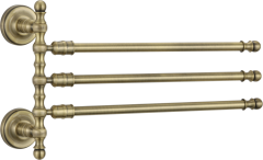 31013-D П/держатель поворот. 3-ной (БРОНЗА) GANZER  (10/1шт)