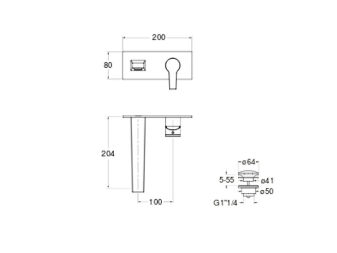 Внешняя часть смесителя для раковины CRISTINA DIARIO DI25613