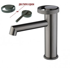 19111-Q Смеситель од. для раковины (ГРАФИТ) GANZER (10/1шт)