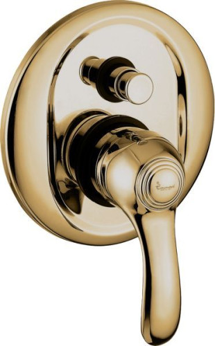 Emmevi Harmony, однорычажный встраиваемый смеситель для душа с дивертером на 2 выхода, цвет бронза