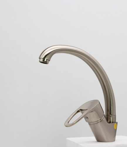 10021-G Смеситель (САТИН) для кухни "GANZER" (10/1шт)