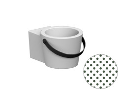 Раковина накладная или подвесная Scarabeo BUCKET 8804NS/SEV