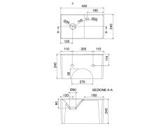 Раковина накладная/ подвесная Scarabeo SOFT-HUNG-CUBE 1522/SFLNR