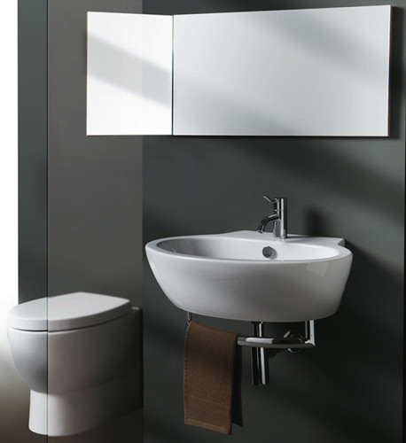 Раковина подвесная или накладная SIMAS LFT SPAZIO LFT 24 bia 1 hole