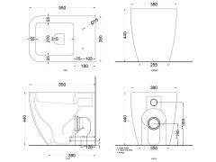Унитаз напольный CIELO SHUI COMFORT SHCOVA TL