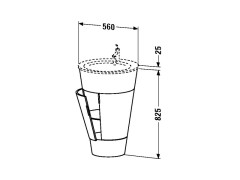 Тумба для раковины DURAVIT STARCK S1952001313