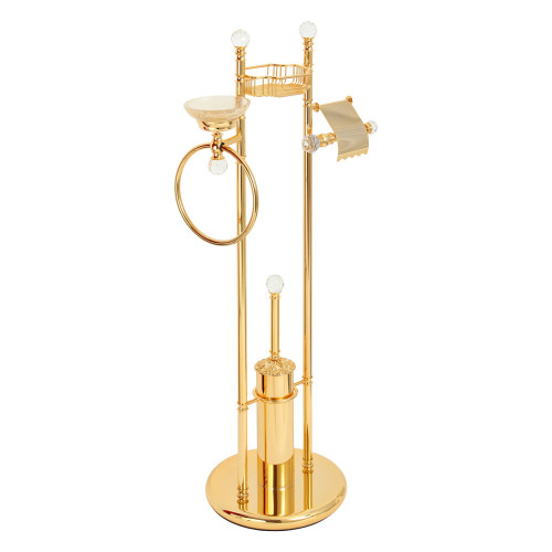 Стойка 4-х функциональная H100 см, золото/Swarovski Migliore Cristalia