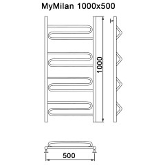 Полотенцесушитель MYFREA My Milan 100/50