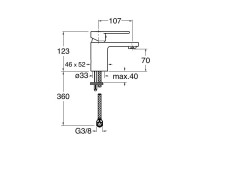 Смеситель для раковины CRISTINA ROUND RN91151