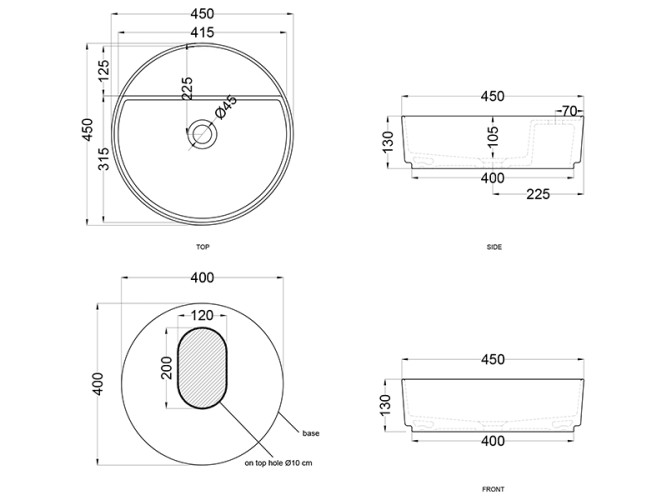 Раковина накладная CIELO SHUI COMFORT SHCOLATSF CO